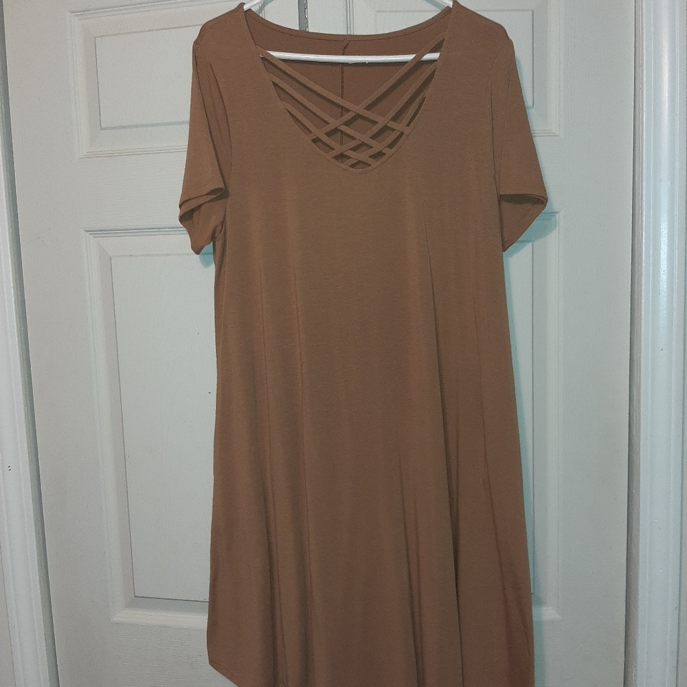 Swing dress with pockets